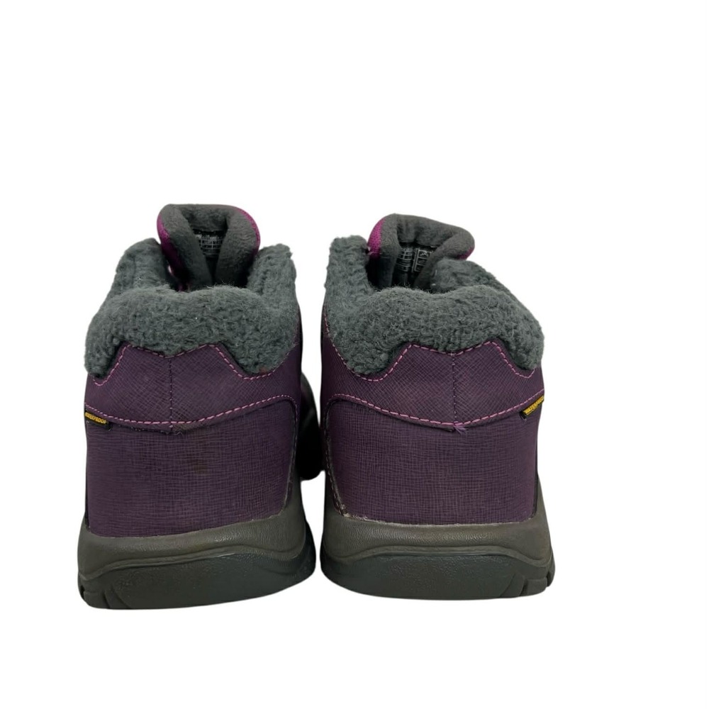 KEEN Kids Waterproof Winter Boots Purple Pink Fleece Lined Hook Loop Size 2 - Picture 7 of 9